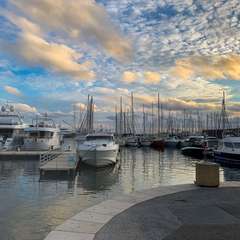 Relaxing afternoon at the boat docks in Cannes