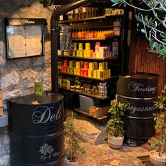 Olive oil shop in Eze village